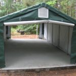 Temporary Extended Garage Shelter, Temporary Car Shelter, 12’ x 40’ x 8’