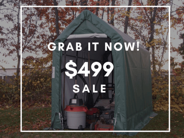 5’W x 10’L x 8’H – Storage Shed