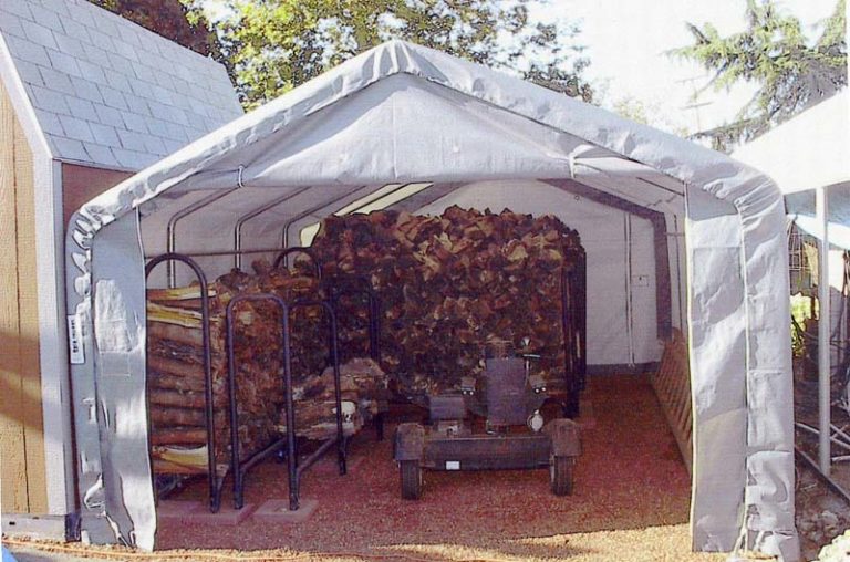 Outdoor Storage Tent, Canvas Storage Sheds, 12 x 12 x 8 MDM